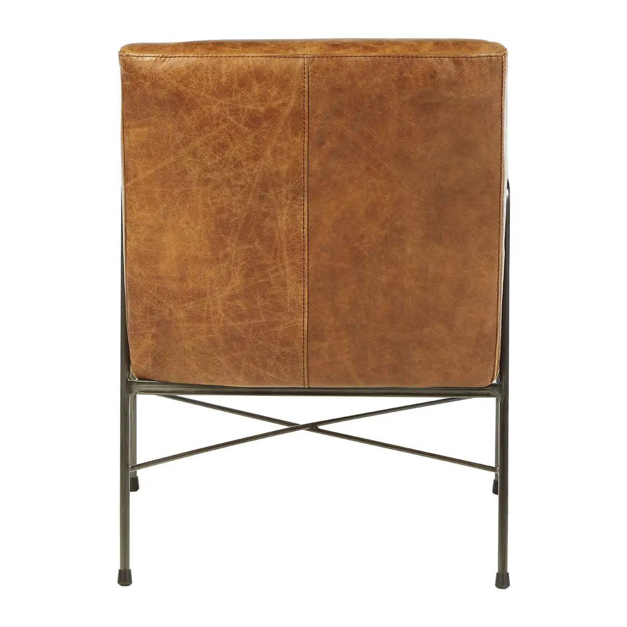 aRmanica NIMONY BROWN LEATHER LOUNGE CHAIR