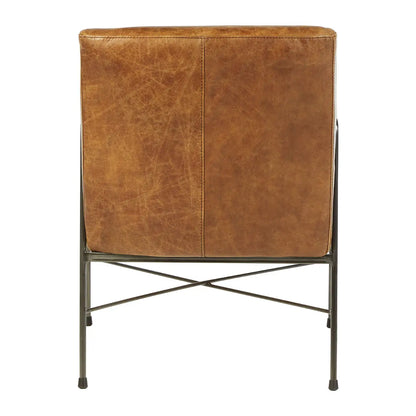 aRmanica NIMONY BROWN LEATHER LOUNGE CHAIR