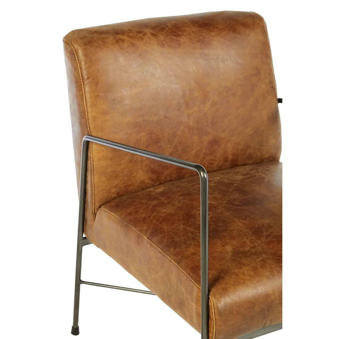 aRmanica NIMONY BROWN LEATHER LOUNGE CHAIR