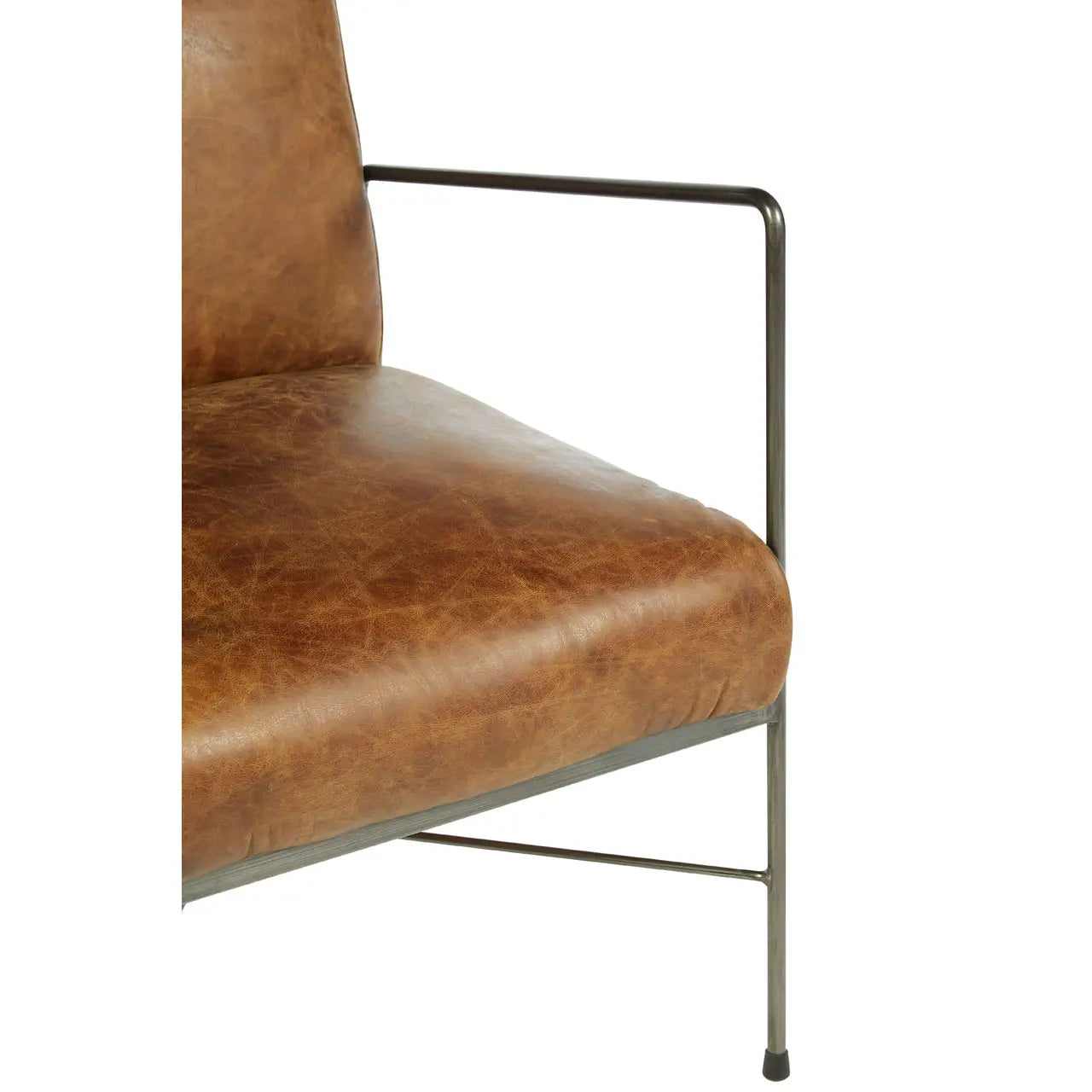 aRmanica NIMONY BROWN LEATHER LOUNGE CHAIR