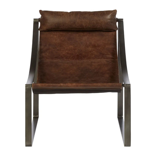 aRmanica NIMONY BROWN LEATHER CHAIR