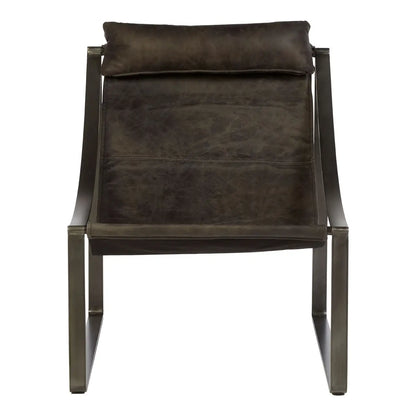 aRmanica NIMONY EBONY LEATHER CHAIR