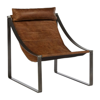 aRmanica NIMONY LIGHT BROWN LEATHER CHAIR