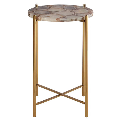 aRmanica VITO NATURAL AGATE SIDE TABLE