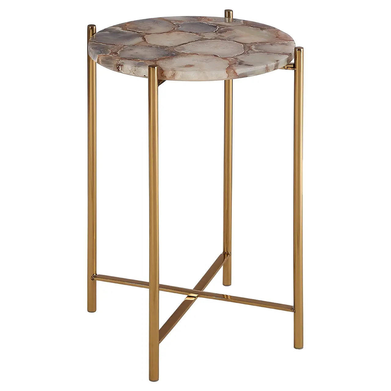 aRmanica VITO NATURAL AGATE SIDE TABLE