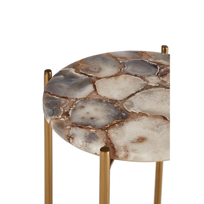 aRmanica VITO NATURAL AGATE SIDE TABLE