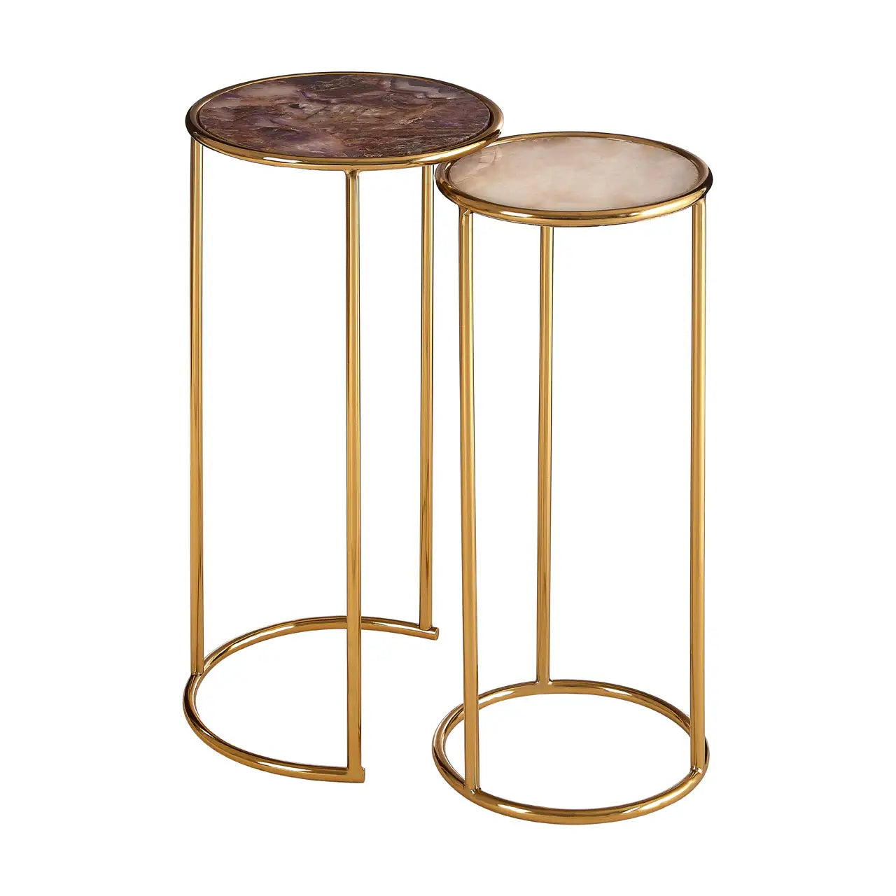 aRmanica Set Of 2 Nesting Side Tables