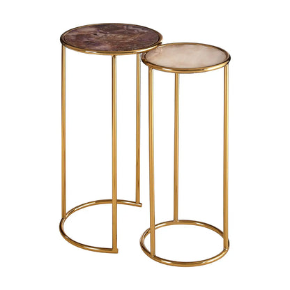 aRmanica Set Of 2 Nesting Side Tables