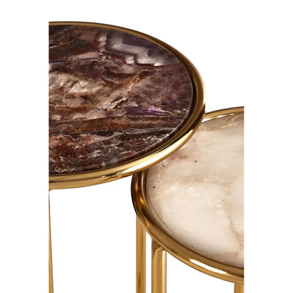 aRmanica Set Of 2 Nesting Side Tables