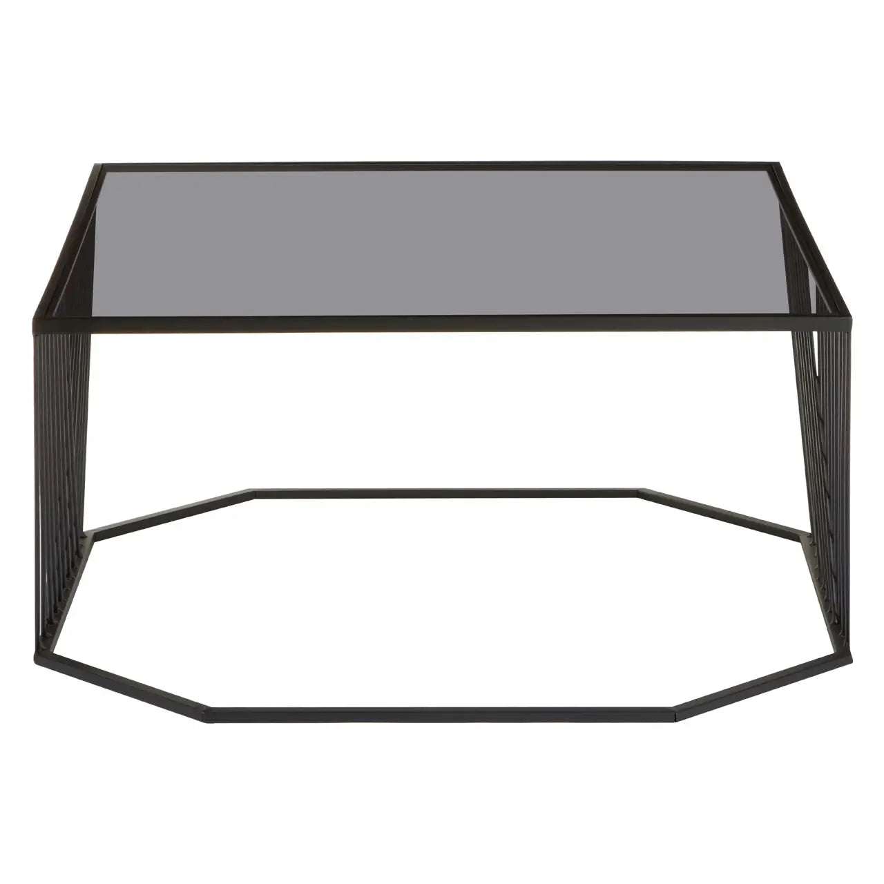 aRmanica TRENT COFFEE TABLE WITH GREY GLASS TOP