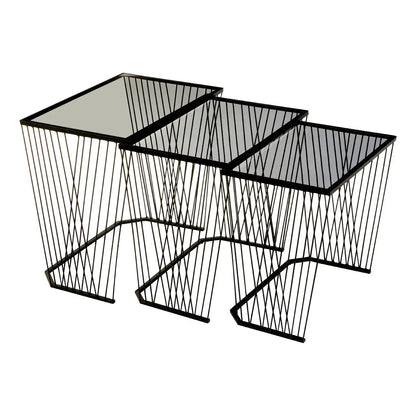 aRmanica TRENT SET OF 3 SIDE TABLES