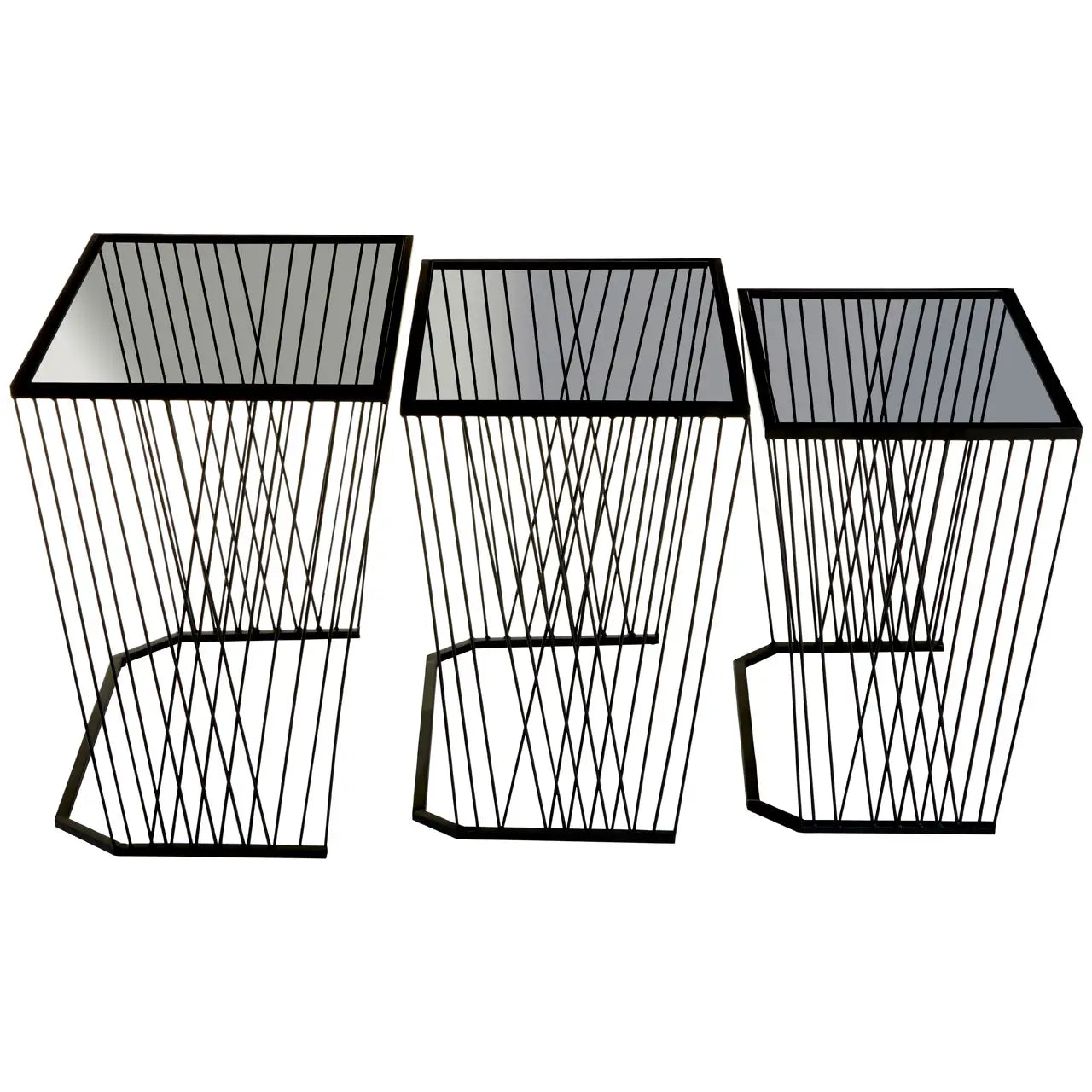 aRmanica TRENT SET OF 3 SIDE TABLES