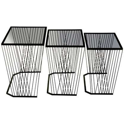 aRmanica TRENT SET OF 3 SIDE TABLES