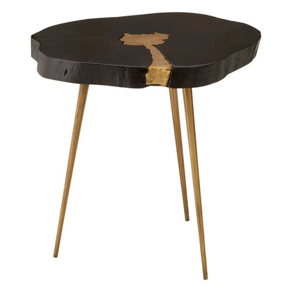 aRmanica ASAMRI BLACK SIDE TABLE IN Acacia Wood