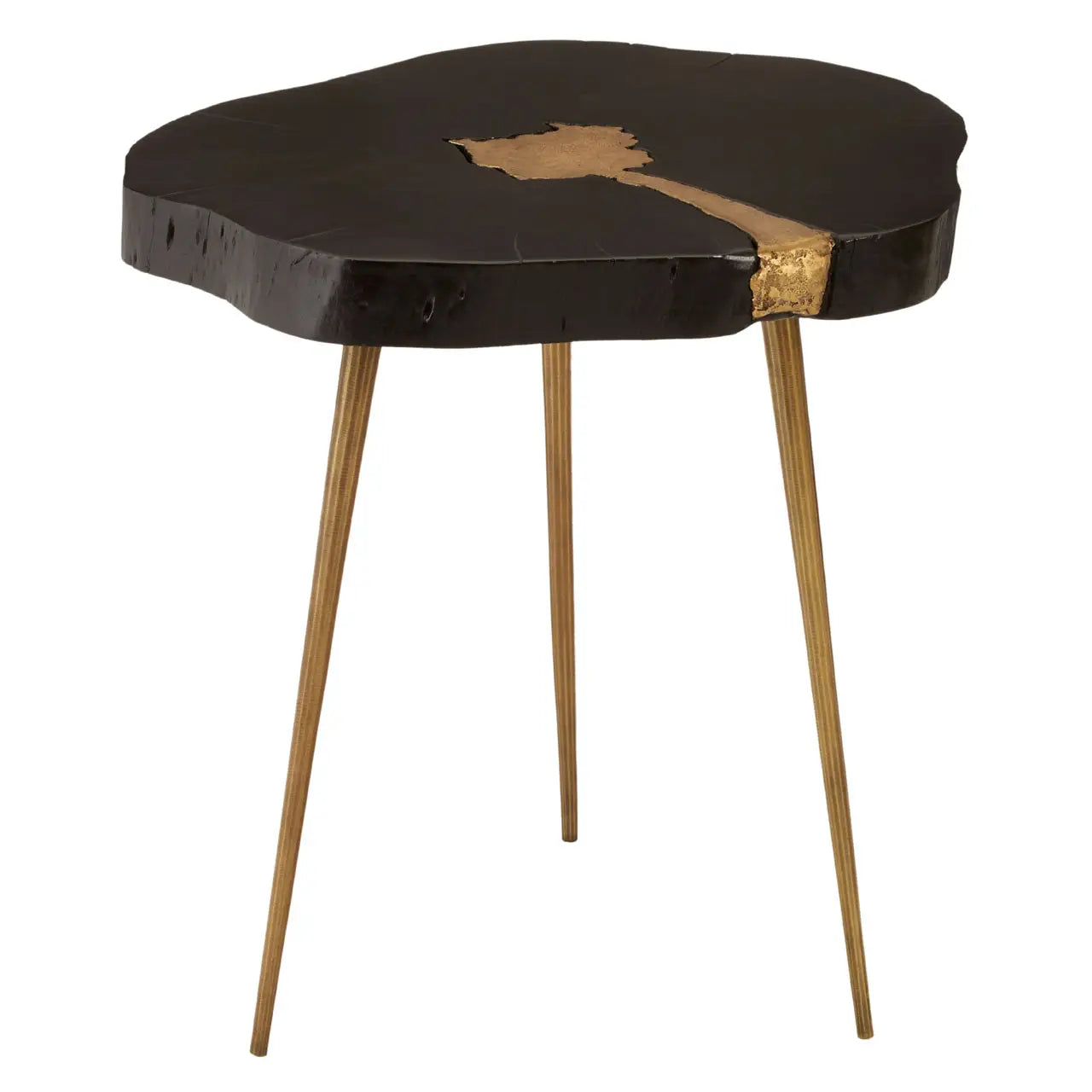 aRmanica ASAMRI BLACK SIDE TABLE IN Acacia Wood