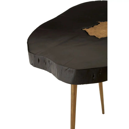 aRmanica ASAMRI BLACK SIDE TABLE IN Acacia Wood