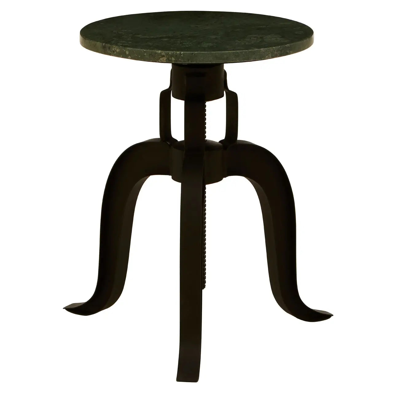 aRmanica VASCOR 3 LEG BAR STOOL WITH GREEN MARBLE TOP