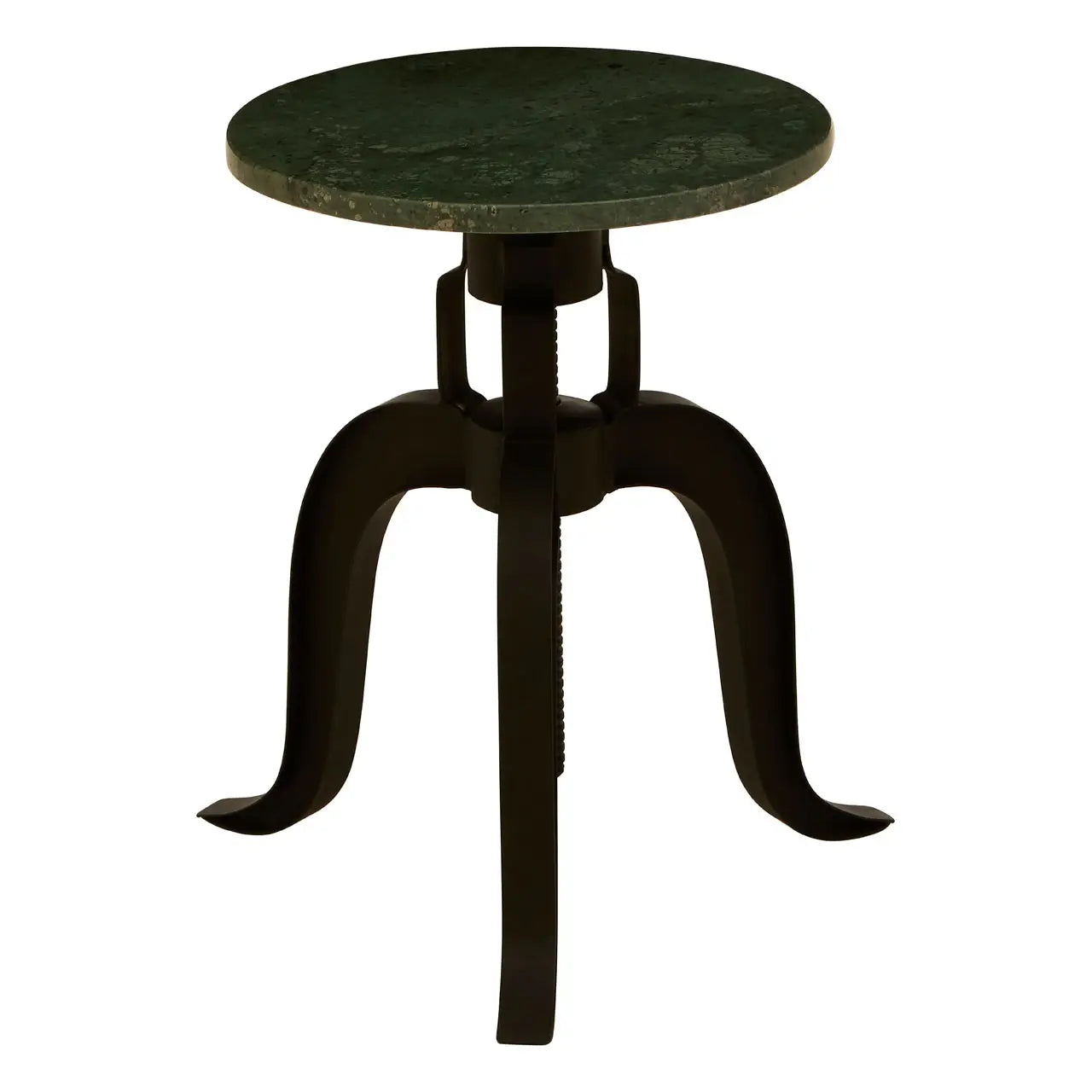 aRmanica VASCOR 3 LEG BAR STOOL WITH GREEN MARBLE TOP