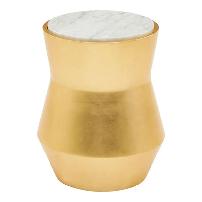 aRmanica BINO SMALL GOLD DRUM SIDE TABLE