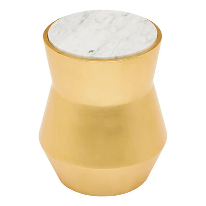 aRmanica BINO SMALL GOLD DRUM SIDE TABLE