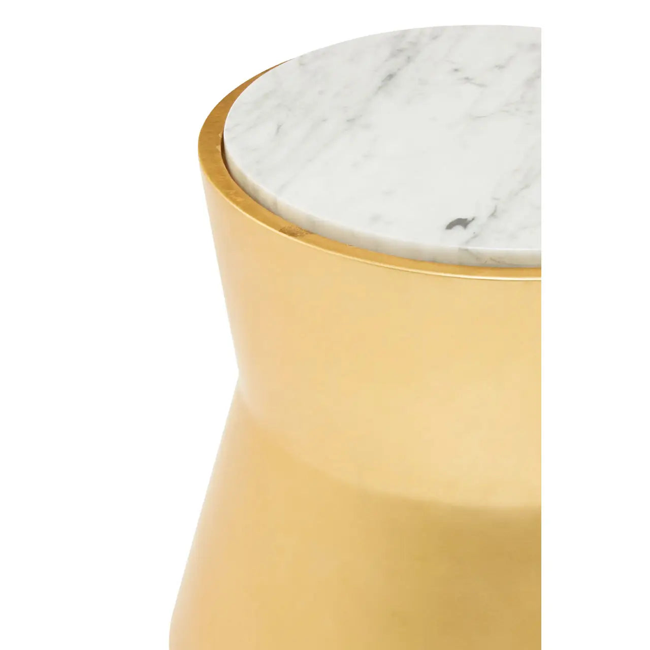 aRmanica BINO SMALL GOLD DRUM SIDE TABLE