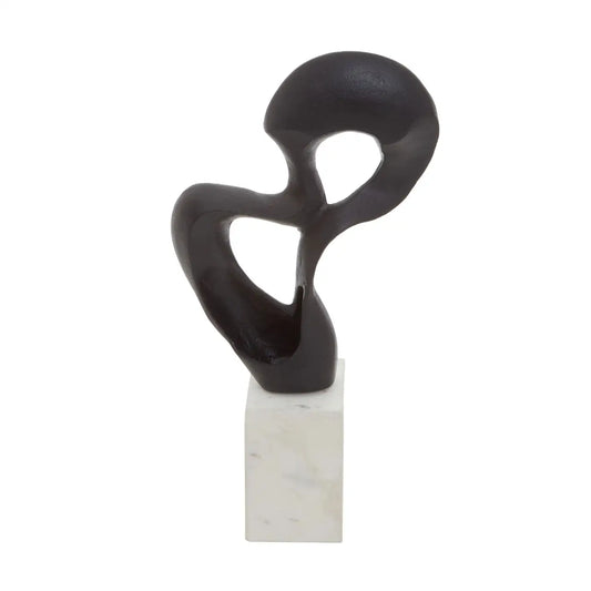 aRmanica MILANO BLACK FINISH KNOT SCULPTURE