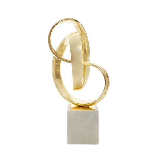 aRmanica MILANO GOLD FINISH KNOT SCULPTURE