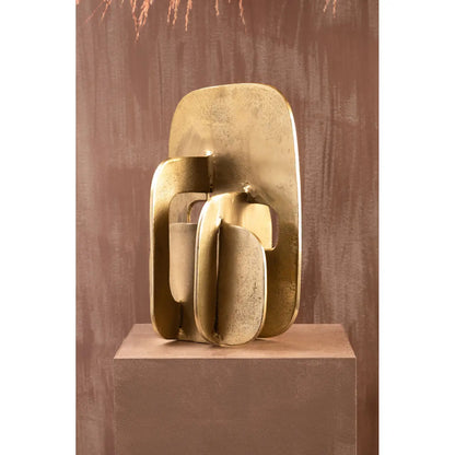 of aRmanica PORTO GOLD FINISH ABSTRACT SCULPTURE