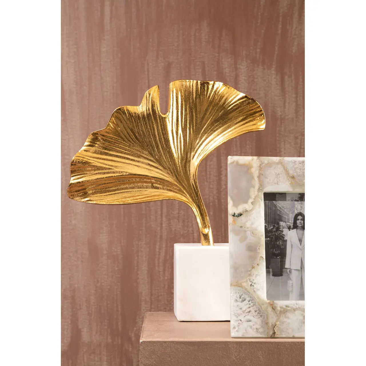 of aRmanica PORTO GOLD FINISH ABSTRACT SCULPTURE