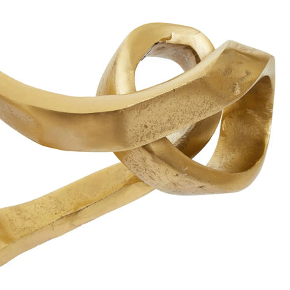 aRmanica PORTO GOLD FINISH KNOT SCULPTURE