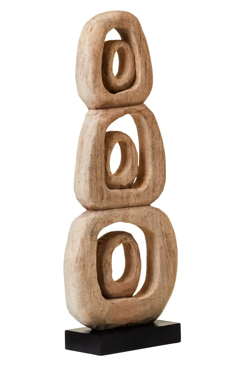 aRmanica  Natural Mango Wood Ring Sculpture