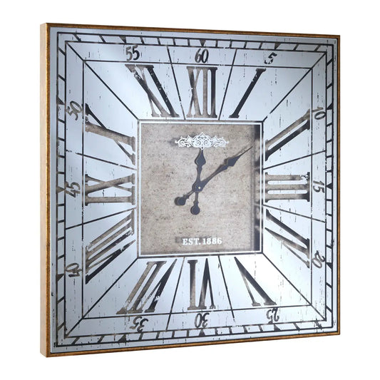 aRmanica GLADSTONE LARGE GOLD WALL CLOCK