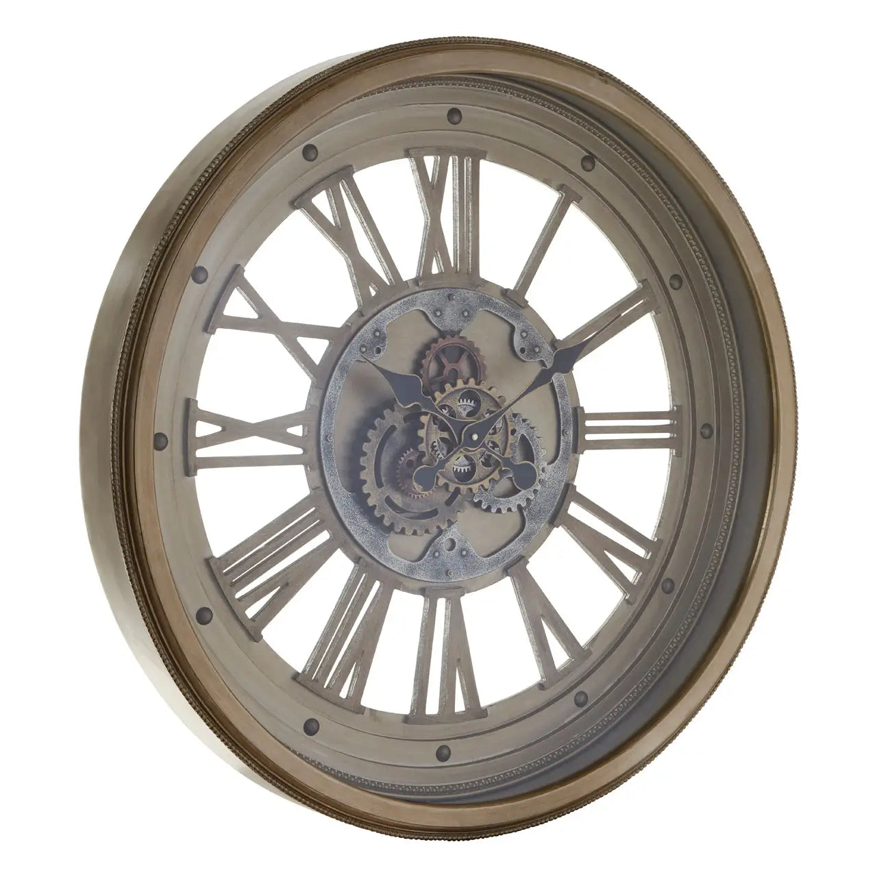 aRmanica GLADSTONE GOLD ROUND WALL CLOCK