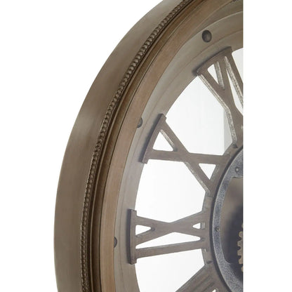 aRmanica GLADSTONE GOLD ROUND WALL CLOCK