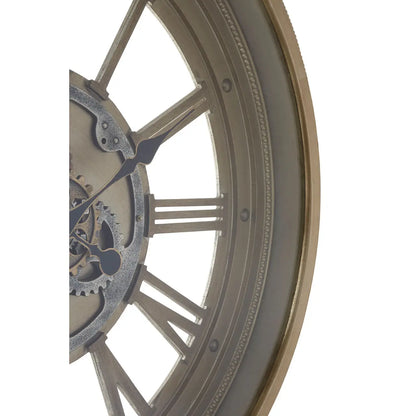 aRmanica GLADSTONE GOLD ROUND WALL CLOCK