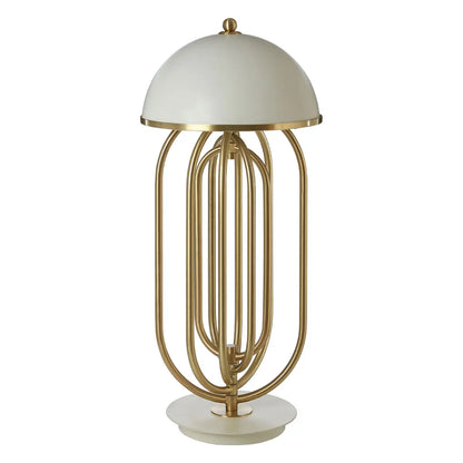 aRmanica METRO TABLE LAMP WITH WHITE SHADE