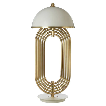 aRmanica METRO TABLE LAMP WITH WHITE SHADE