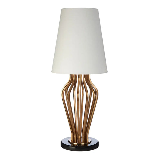 aRmanica SADA GOLD AND BLACK ANGULAR TABLE LAMP