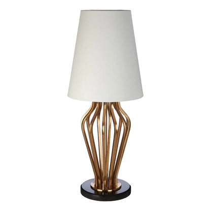 aRmanica SADA GOLD AND BLACK ANGULAR TABLE LAMP