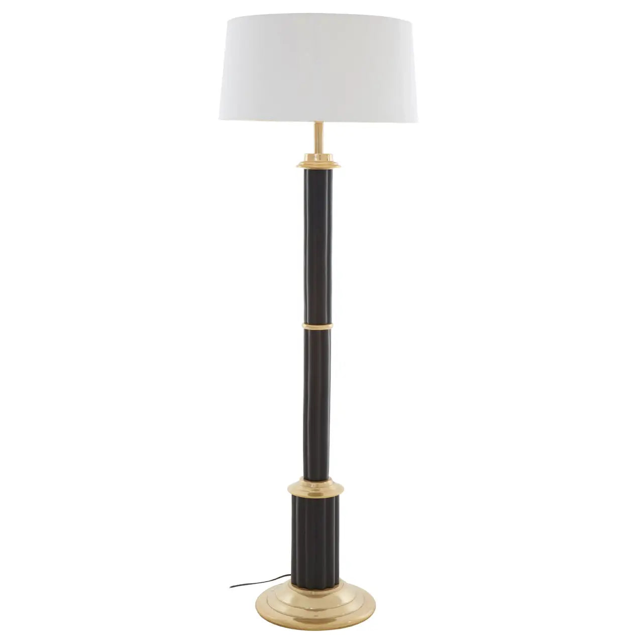 aRmanica LACEY BLACK & GOLD FLOOR LAMP