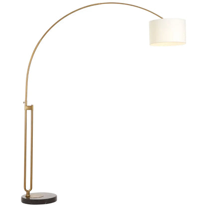 aRmanica ALBERT BRASS FINISH ARC FLOOR LAMP