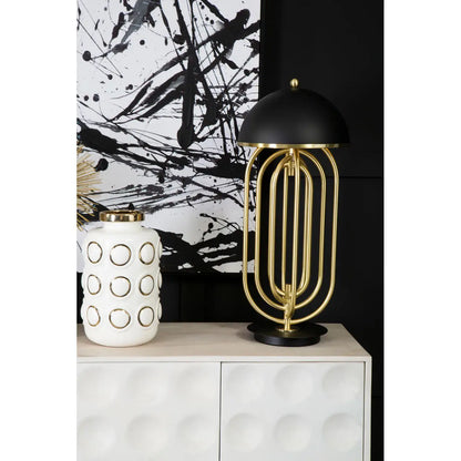 aRmanica METRO TABLE LAMP WITH BLACK SHADE