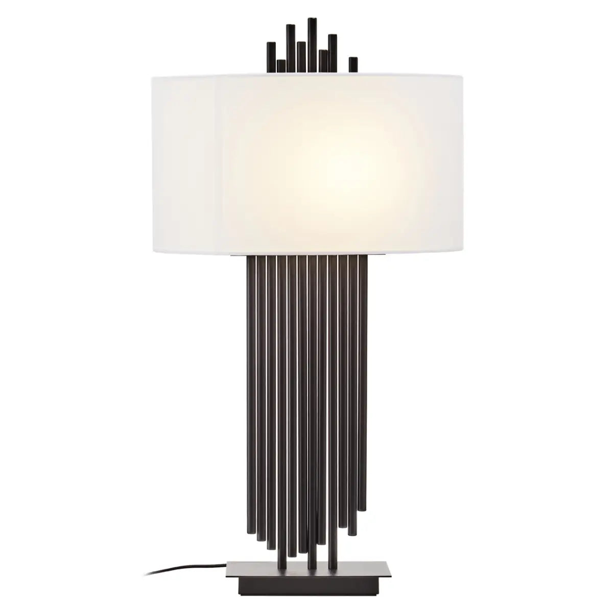 aRmanica IMPERIAL TABLE LAMP WITH WHITE LINEN SHADE