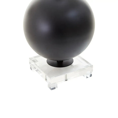 aRmanica SEENA BLACK SPHERE TABLE LAMP