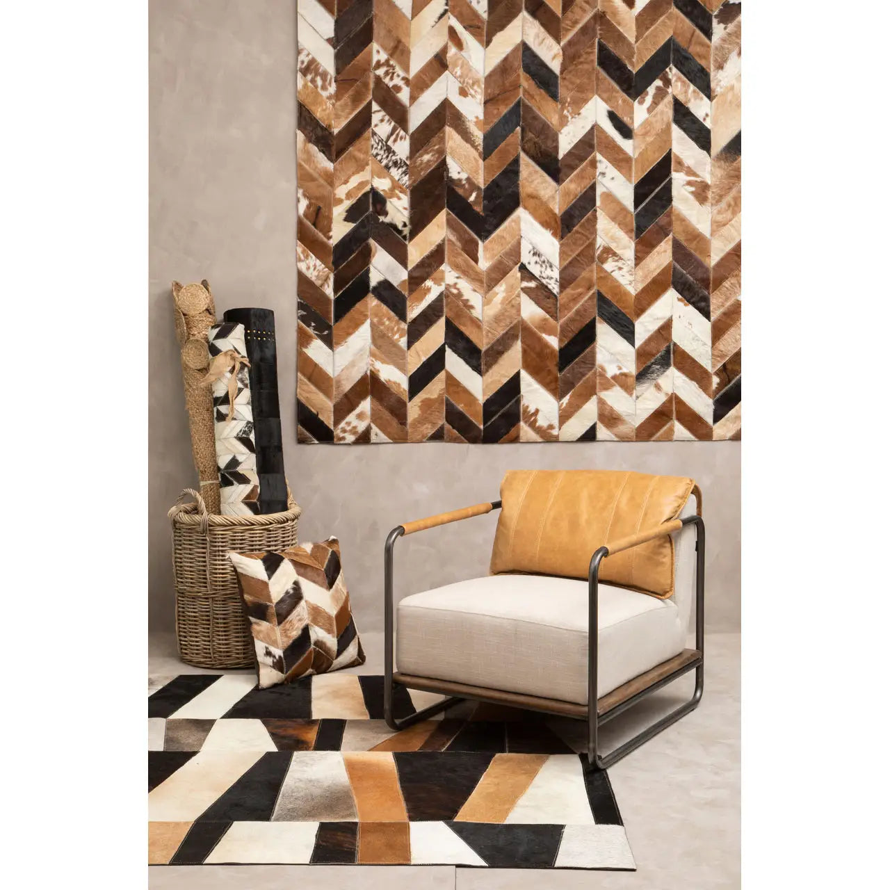 aRmanica SOHO NATURAL PATCHWORK RUG