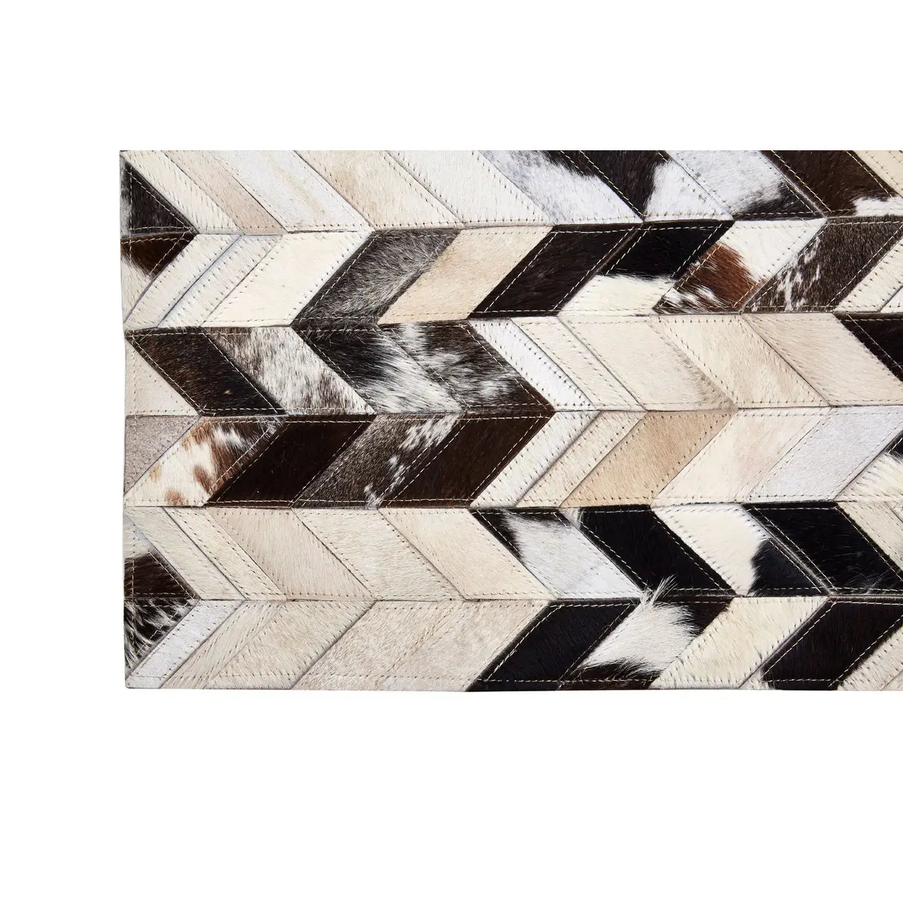 aRmanica SOHO BLACK / WHITE PATCHWORK RUG