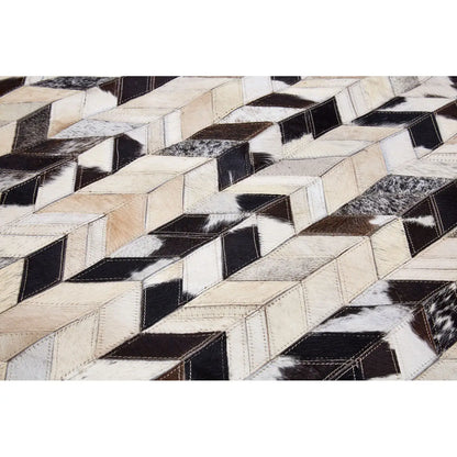 aRmanica SOHO BLACK / WHITE PATCHWORK RUG