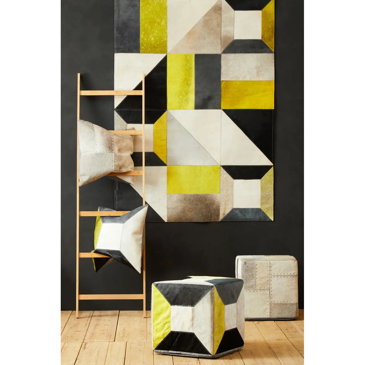 aRmanica HUDSON GEOMETRIC PATCHWORK RUG