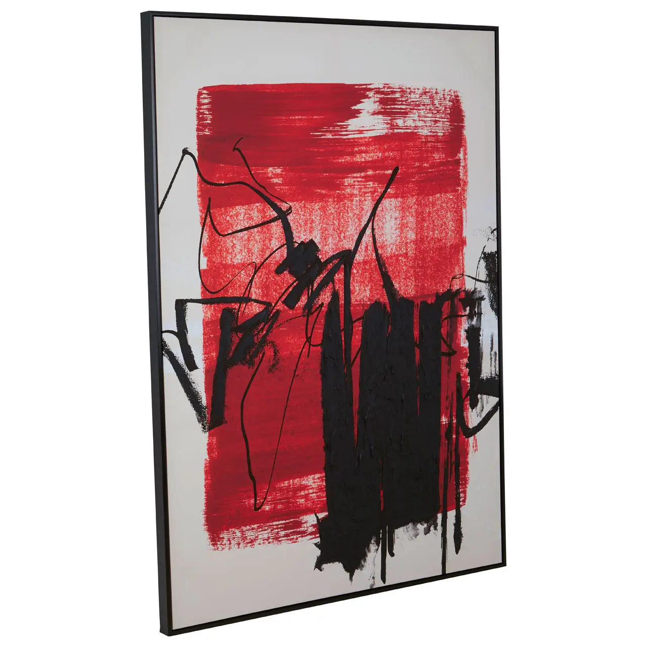 aRmanica RED / BLACK WALL ART