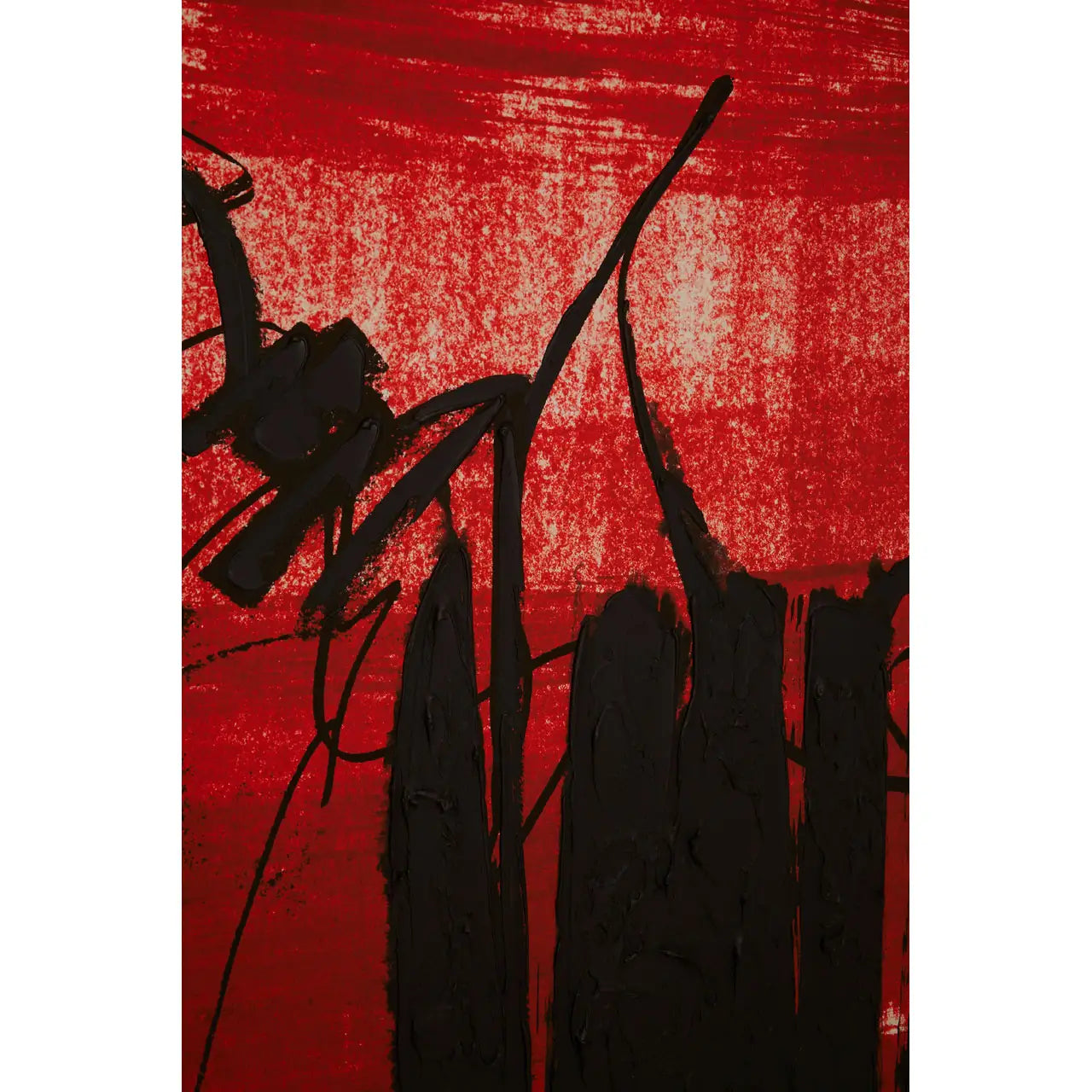 aRmanica RED / BLACK WALL ART